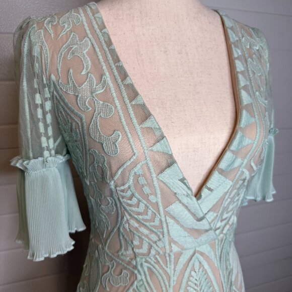 The Clothing Company Blue Lace Ruffle Mini Dress - Picture 4 of 8